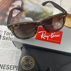 NWT RB2140 Polarized Leopard Print sunglasses50mm